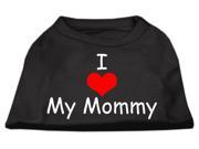 Mirage Pet Products 51 35 XXLBK I Love My Mommy Screen Print Shirts Black XXL