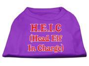 Mirage Pet Products 51 25 06 XSPR Head Elf In Charge Screen Print Shirt Purple Extra Small