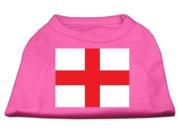 Mirage Pet Products 51 52 SMBPK St. George s Cross English Flag Screen Print Shirt Bright Pink Small
