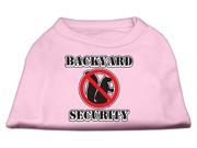 Mirage Pet Products 51 03 LGLPK Backyard Security Screen Print Shirts Light Pink Large