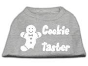 Mirage Pet Products 51 25 01 XSGY Cookie Taster Screen Print Shirts Grey Extra Small