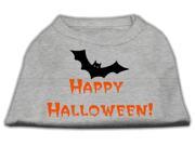Mirage Pet Products 51 13 04 XXXLGY Happy Halloween Screen Print Shirts Grey XXXL