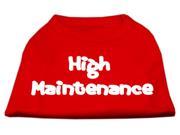 Mirage Pet Products 51 27 XSRD High Maintenance Screen Print Shirts Red Extra Small
