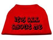 Mirage Pet Products 51 40 MDRD It s All About Me Screen Print Shirts Red Medium