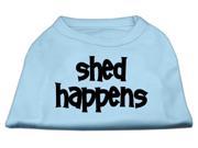 Mirage Pet Products 51 49 SMBBL Shed Happens Screen Print Shirt Baby Blue Small