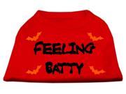 Mirage Pet Products 51 13 05 XLRD Feeling Batty Screen Print Shirts Red Extra Large