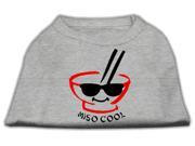 Mirage Pet Products 51 43 MDGY Miso Cool Screen Print Shirts Grey Medium