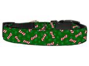 Mirage Pet Products 25 07 LG Candy Cane Bones Nylon and Ribbon Collars . Large