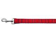 Mirage Pet Products 125 013 1006RD Plaid Nylon Collar Red 1 wide 6ft Leash