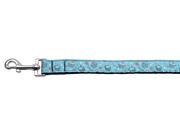 Mirage Pet Products 125 019 1006BBL Cupcakes Nylon Ribbon Leash Baby Blue 1 inch wide 6ft Long