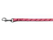 Mirage Pet Products 125 017 3806BPK Argyle Hearts Nylon Ribbon Leash Bright Pink 3 8 wide 6ft Long