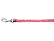 Mirage Pet Products 125 019 3804BPK Cupcakes Nylon Ribbon Leash Bright Pink 3 8 inch wide 4ft Long