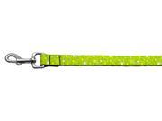 Mirage Pet Products 125 003 1006LG Retro Nylon Ribbon Collar Lime Green 1 wide 6ft Leash
