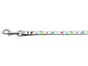 Mirage Pet Products 125 018 3806WT Lollipops Nylon Ribbon Leash White 3 8 wide 6ft Long