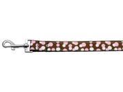Mirage Pet Products 125 012 1006BR Confetti Dots Nylon Collar Chocolate 1 wide 6ft Leash