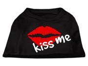 Mirage Pet Products 51 56 XXXLBK Kiss Me Screen Print Shirt Black XXXL
