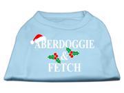 Mirage Pet Products 51 25 19 XLBBL Aberdoggie Christmas Screen Print Shirt Baby Blue Extra Large