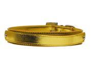 Mirage Pet Products 18 02 LGGDM 3 4 18mm Metallic Two Tier Collar Gold Large