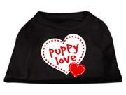 Mirage Pet Products 51 59 XLBK Puppy Love Screen Print Shirt Black Extra Large