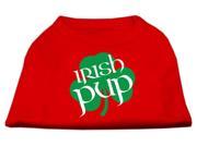 Mirage Pet Products 51 60 LGRD Irish Pup Screen Print Shirt Red Large