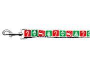 Mirage Pet Products 25 23 1004 Timeless Christmas Nylon Ribbon Leash 1 inch wide 4ft Long