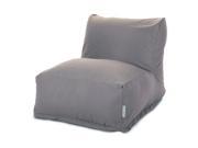 Majestic Home 85907220388 Gray Solid Bean Bag Chair Lounger