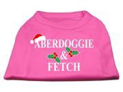 Mirage Pet Products 51 25 19 XLBPK Aberdoggie Christmas Screen Print Shirt Bright Pink Extra Large