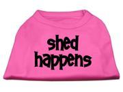 Shed Happens Screen Print Shirt Bright Pink Med 12