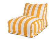 Majestic Home 85907220389 Yellow Vertical Stripe Bean Bag Chair Lounger