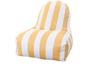 Majestic Home 85907227089 Yellow Vertical Stripe Kick It Chair