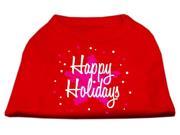 Scribble Happy Holidays Screenprint Shirts Red XL 16