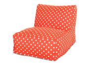 Majestic Home 85907220372 Orange Ikat Dot Bean Bag Chair Lounger
