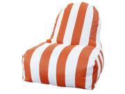 Majestic Home 85907227021 Burnt Orange Vertical Stripe Kick It Chair