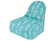 Majestic Home 85907251056 Teal Sea Horse Kick It Chair