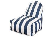 Majestic Home 85907227022 Navy Blue Vertical Stripe Kick It Chair