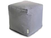 Majestic Home 85907220188 Gray Solid Small Cube