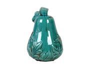 Urban Trends 22088 Ceramic Pear Antique Blue