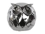 Urban Trends Ceramic Owl Chrome