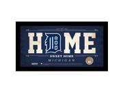 Detroit Tigers 10x20 Home Sweet Home Sign with Game Used Dirt from Comerica Park