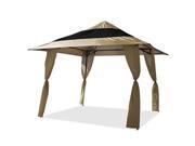 E Z UP Veranda 12 Feet x 12 Feet Instant Shelter Canopy Khaki VRN3124BR