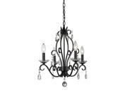 4 Light Mini Chandelier Clear Crystal 425MB