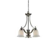 Z Lite 3 Light Chandelier Brushed Nickel 704 3 BN NEW