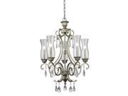 Z Lite 5 Light Chandelier Antique Silver 720 5 AS NEW