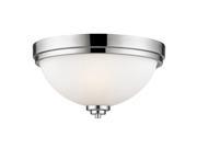 Z Lite 2 Light Flush Mount Chrome 443F2 CH NEW