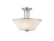 Z Lite 3 Light Semi Flush Mount Brushed Nickel 432SF BN NEW