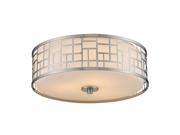 Z Lite 3 Light Flush Mount Brushed Nickel 330F16 BN NEW