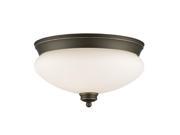 Z Lite 2 Light Flush Mount Olde Bronze 721F2 OB NEW