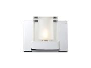 1 Light Wall Sconce Clear Outside Plus Frosted inside 174 1S