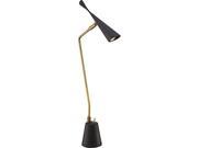 Quoizel Lighting Q2312T 17.75 3W 1 LED Portable Desk Lamp Mystic Black Bright Brass Finish