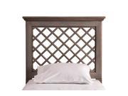 Hillsdale 1843HGFQR Kuri Headboard Full Queen Rails Included Distressed Gray Finish